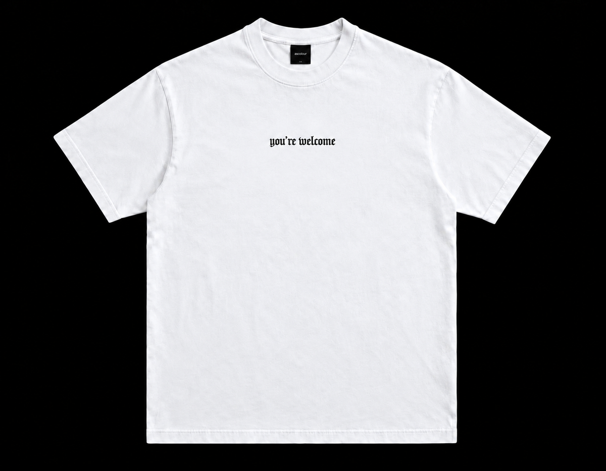 You're Welcome Heavy Faded Tee