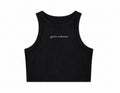 You're Welcome Ribbed Crop Tank